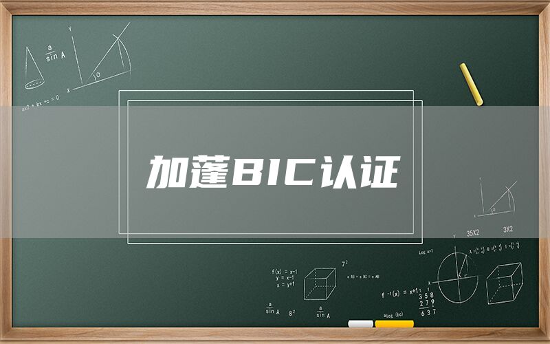 加蓬BIC認(rèn)證(圖1)
